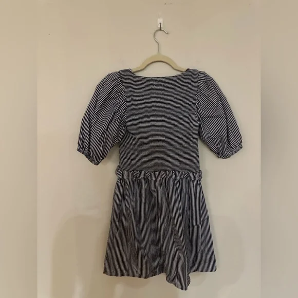 Nation LTD Striped Puff Sleeve Minidress - Size XS - Picture 7 of 7
